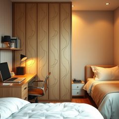 Home office w sypialni małego mieszkania: jak wydzielić funkcjonalną i komfortową przestrzeń pracy