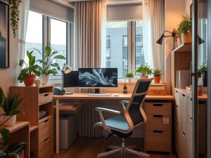 Home office w małym mieszkaniu: jak urządzić funkcjonalne i wygodne miejsce pracy z ograniczoną przestrzenią