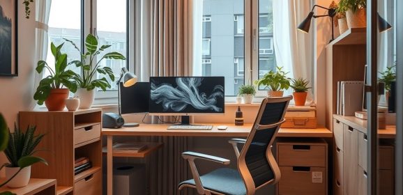 Home office w małym mieszkaniu: jak urządzić funkcjonalne i wygodne miejsce pracy z ograniczoną przestrzenią