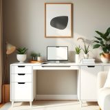 Jak zaaranżować biurko w salonie małego mieszkania, by łączyło funkcjonalność z estetyką